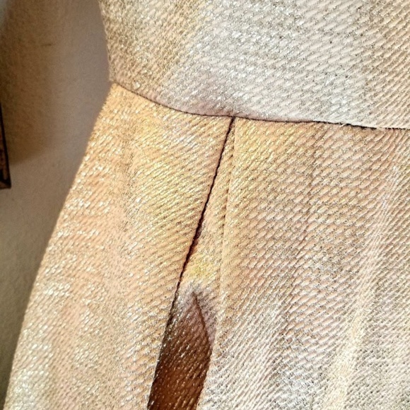 Sexy GOLD GLITZY Mini Skater DRESS ~ Soprano spree - Picture 6 of 8